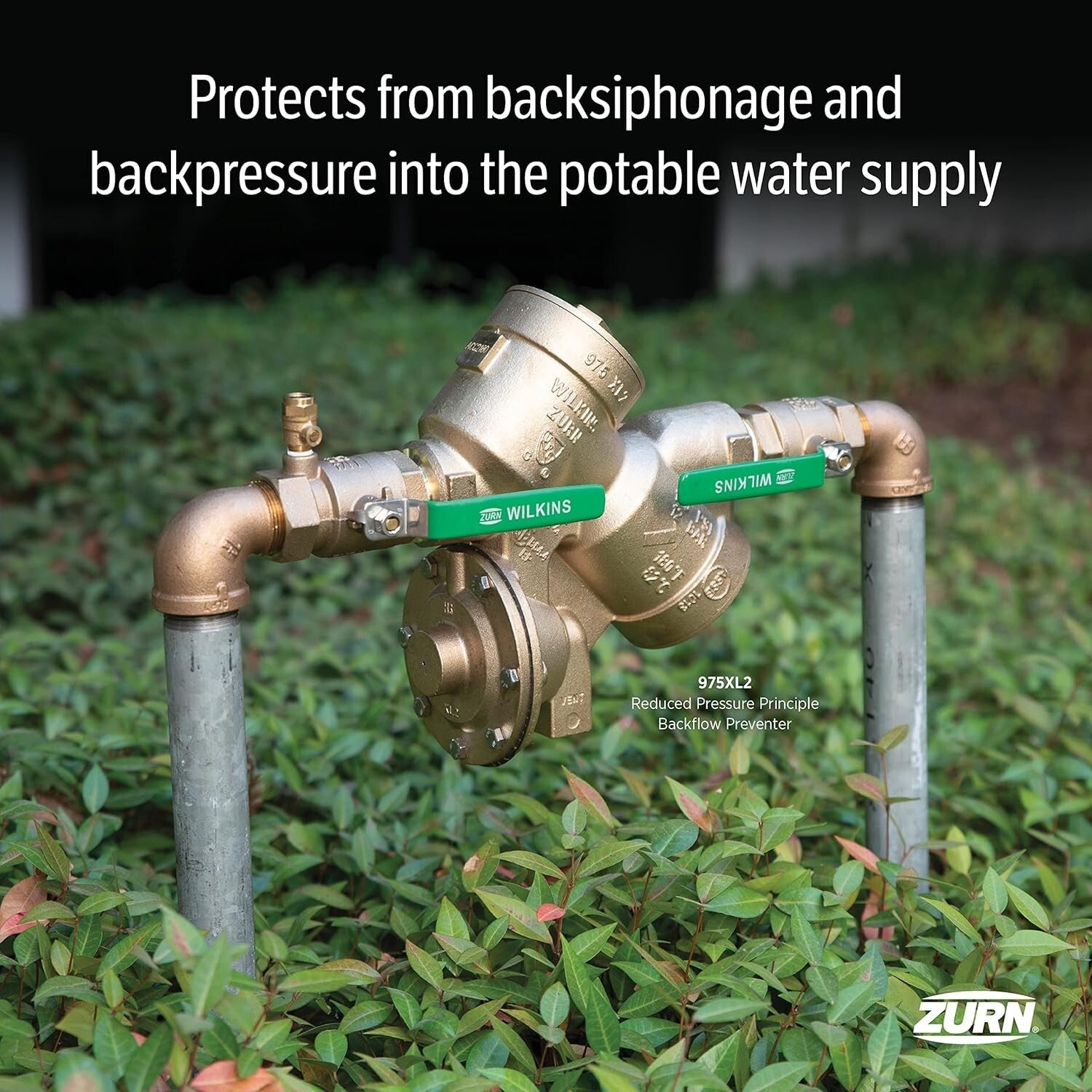 Bronze 3/4" Reduced Pressure Backflow Preventer - Maximum 175 PSI Safety