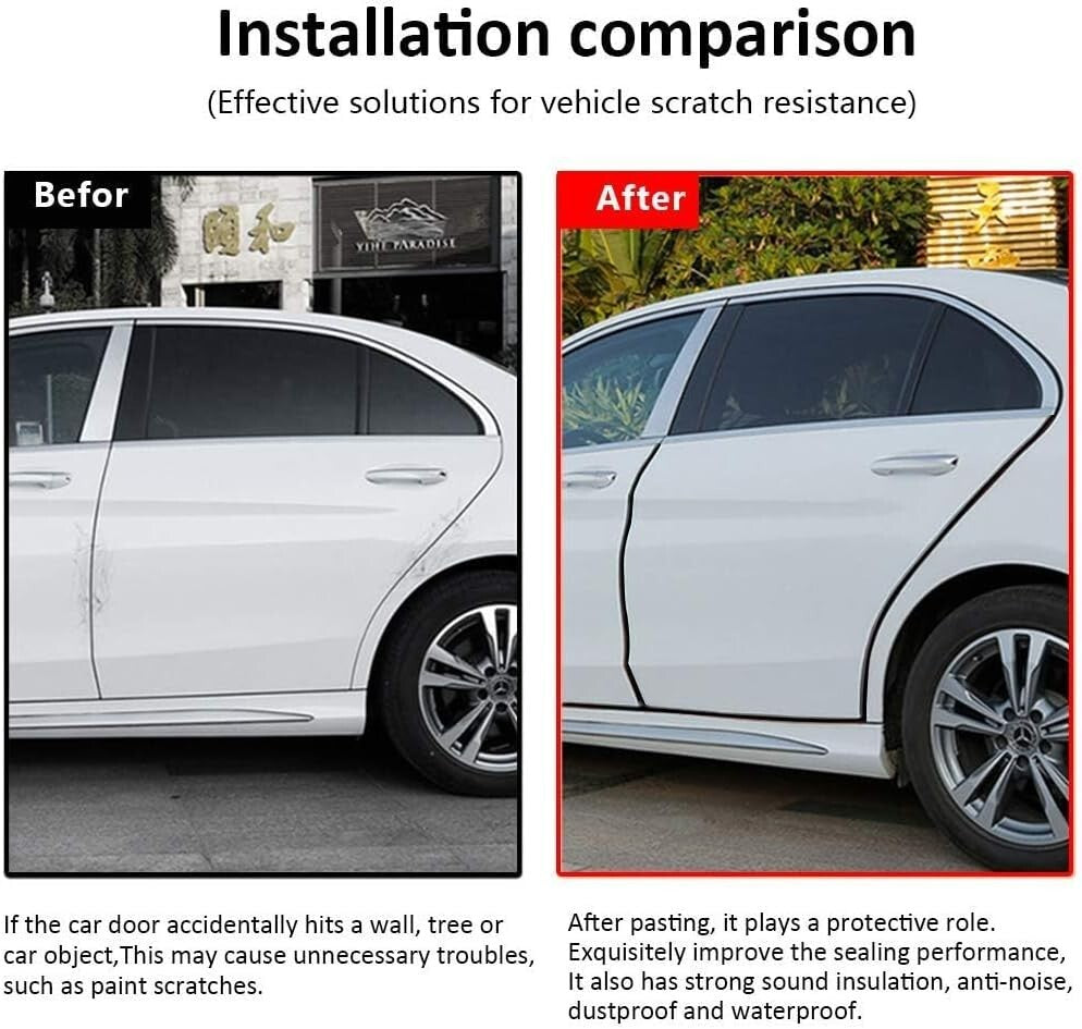 Durable 50Ft Rubber Seal Strip for Cars, RVs, and Boats - Easy Installation