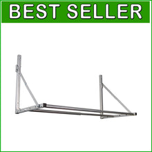 Load image into Gallery viewer, Wall-Mounted Folding Tire Storage Loft Rack, 300 lbs Capacity, 32-48'' Width