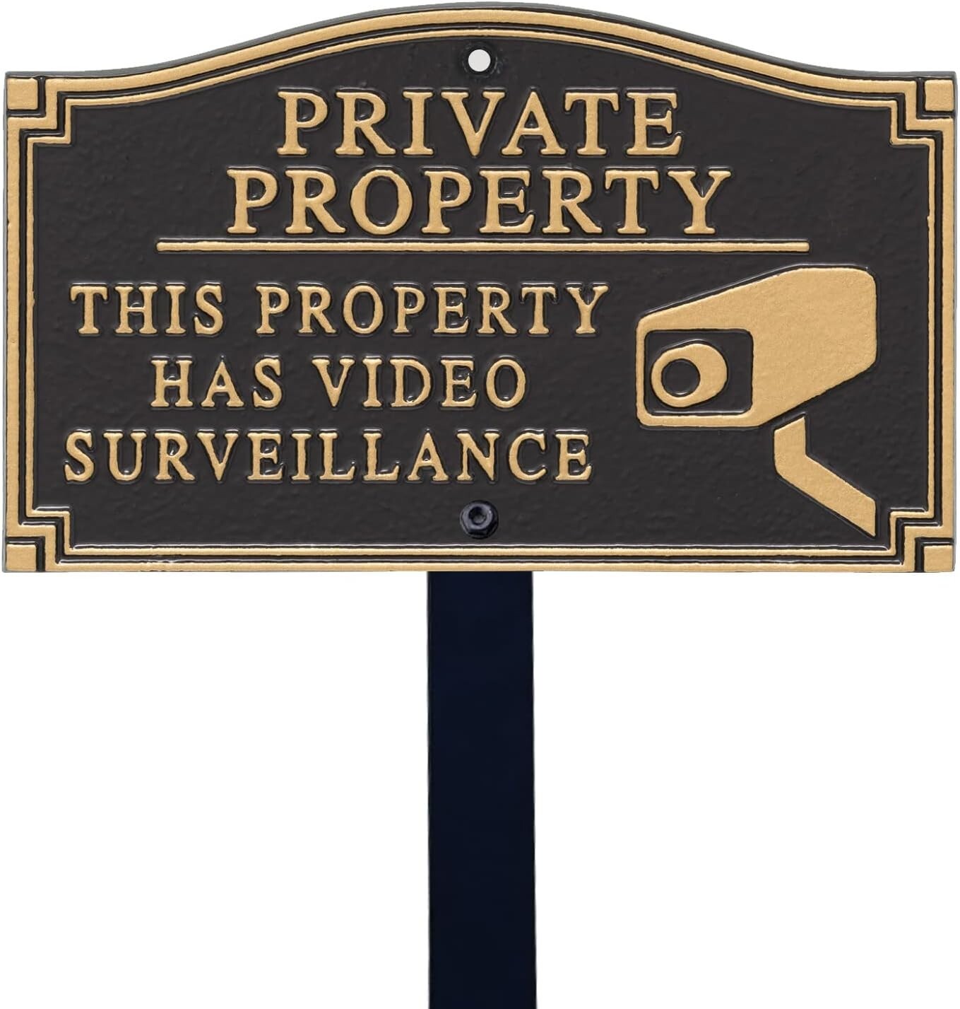 Durable Decorative Garden Boss Private Property Sign with Alumi-Shield Coating