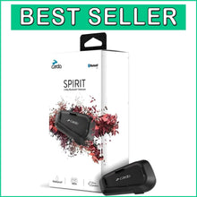 Load image into Gallery viewer, Spirit Motorcycle Bluetooth Headset - Waterproof 2-Way Intercom for Riders