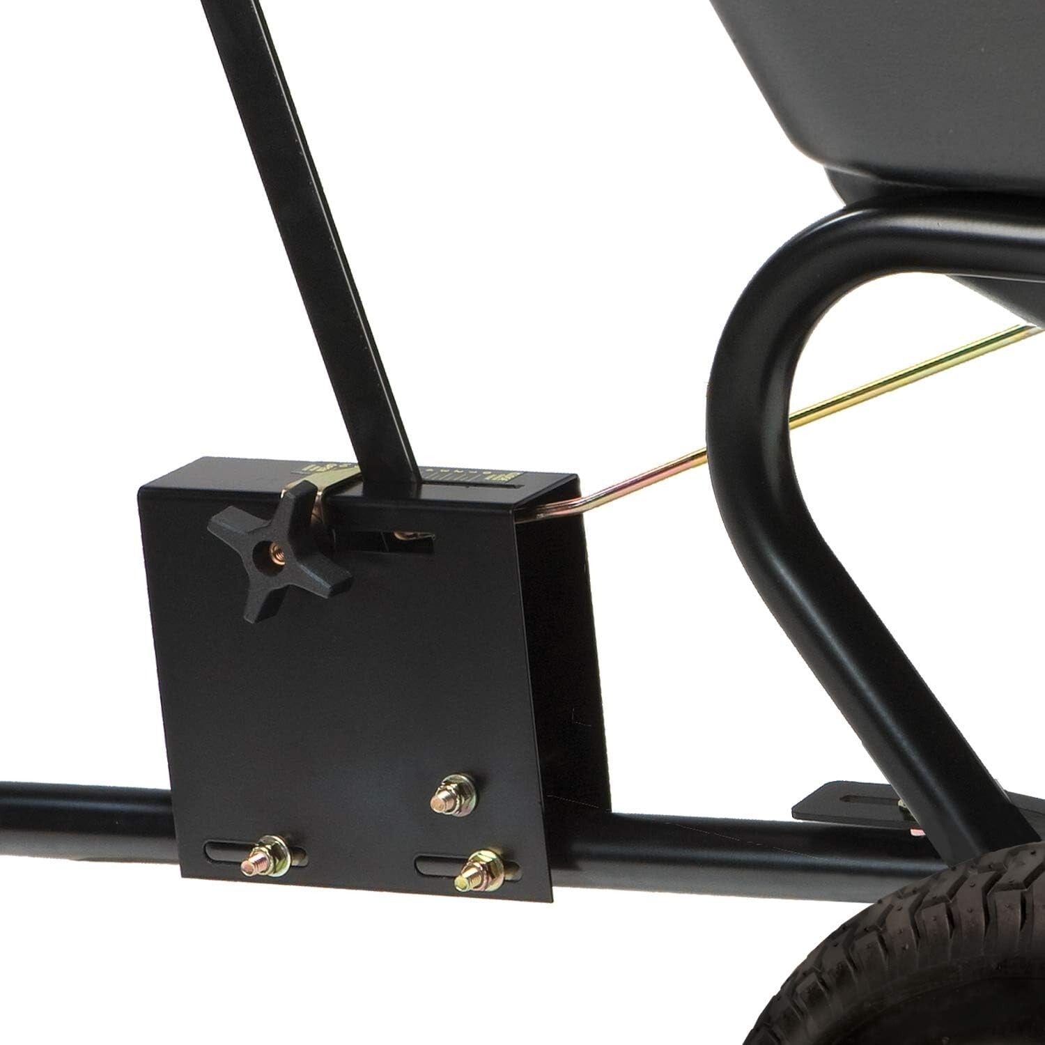 Tow Behind Broadcast Spreader - 175 lb Capacity with Universal Hitch & Autoflow