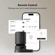 Load image into Gallery viewer, Stylish Automatic Pet Feeder with 1080P Camera &amp; Audio for Cats &amp; Dogs - Black