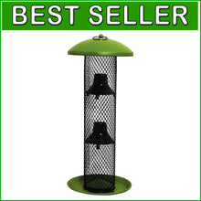 Load image into Gallery viewer, Premium 1.5 lb Capacity Sunflower Tube Bird Feeder - Ideal for Bird Enthusiasts