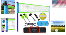 Load image into Gallery viewer, Outdoor Volleyball Set with Easy Setup &amp; Carry Bag - Perfect for Family Fun
