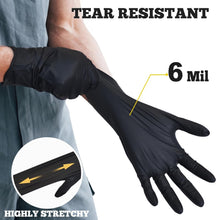 Load image into Gallery viewer, Disposable Nitrile Gloves - 6-Mil Heavy-Duty, Hypoallergenic &amp; Food-Grade Safety