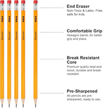 Load image into Gallery viewer, 576 Count Yellow Wood-Cased HB Pencils - Pre-Sharpened for Effortless Writing