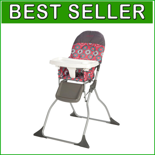 Adjustable 3-Position Baby High Chair - Foldable & Lightweight for Easy Carry
