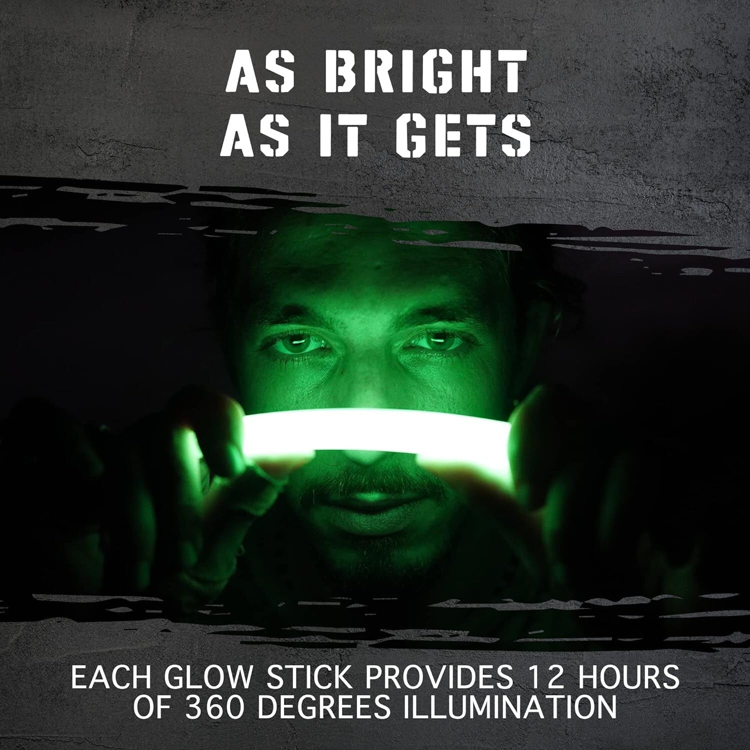 50 Pack Emergency Glow Sticks - 12 Hour Ultra-Bright Illumination for Safety