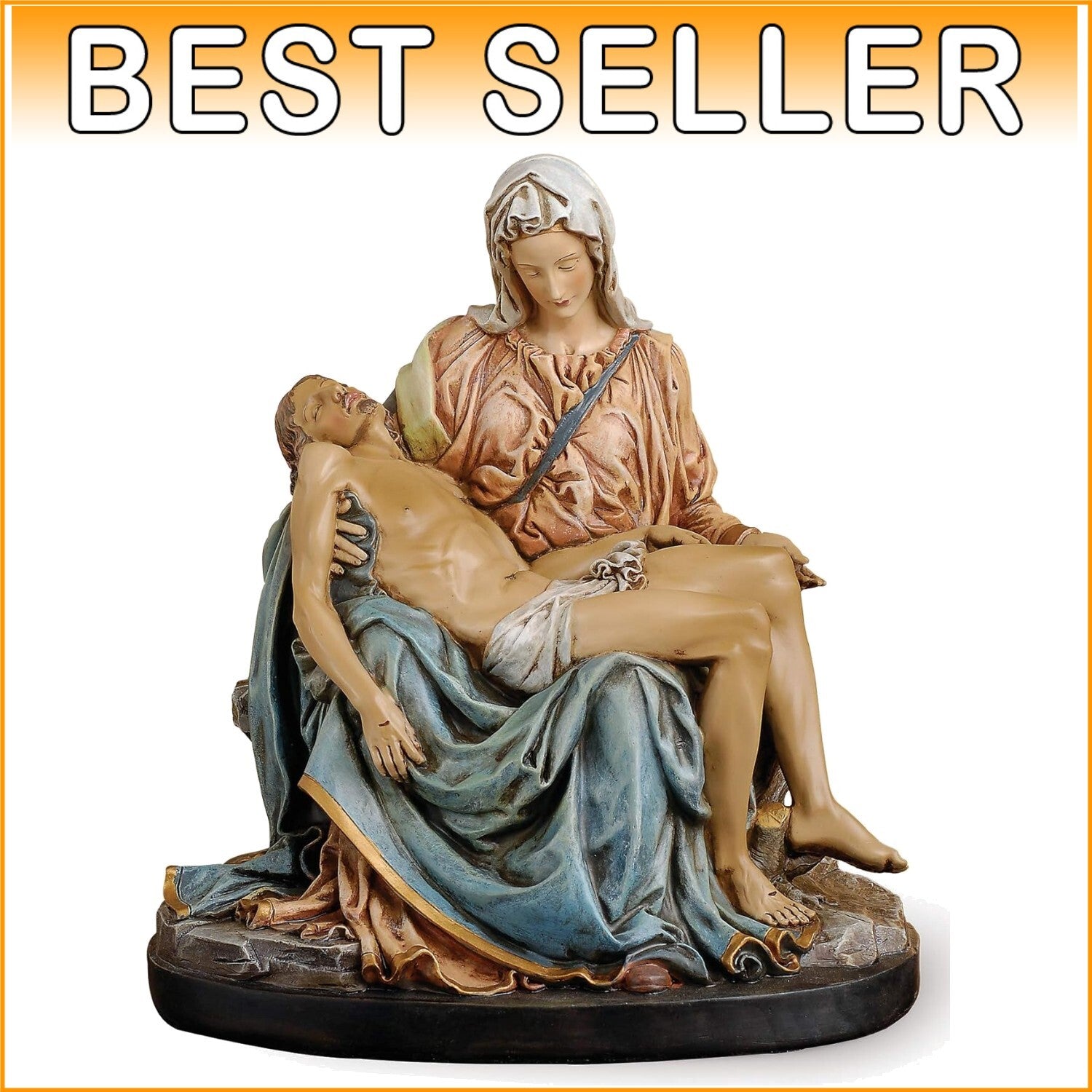 Renaissance Collection La Pieta Figure - Thoughtful Religious Gift, 10" Tall