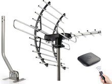Load image into Gallery viewer, 360-Degree Rotating Outdoor HD Antenna - 200 Miles with Mounting Pole Included