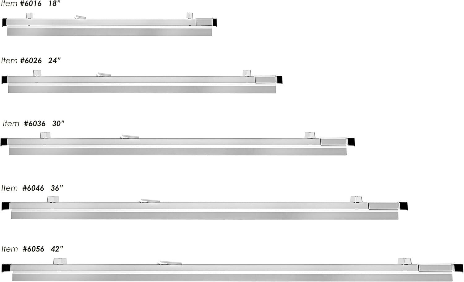 Pack of 6 Sturdy 36" Blueprint Clips - Ideal for Document Organization & Display