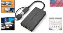 Load image into Gallery viewer, High-Resolution HDMI Splitter for Multi-Monitor Setup - Lightweight and Portable