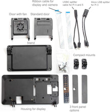 Load image into Gallery viewer, SmartiPi Touch 2: Premium Raspberry Pi Case with Cooling Fan &amp; Camera Mount