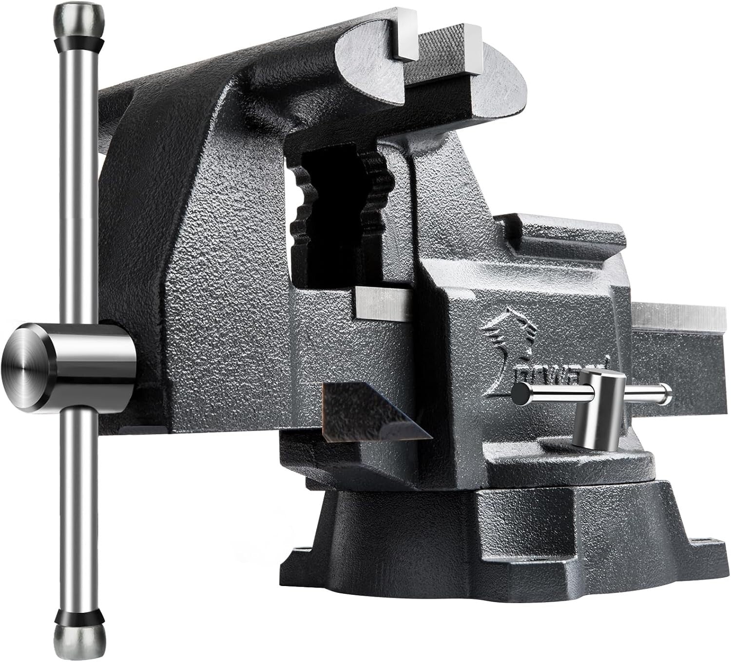 Sturdy 6.5 Inch Ductile Iron Bench Vise - 210° Swivel Base for Precision Work