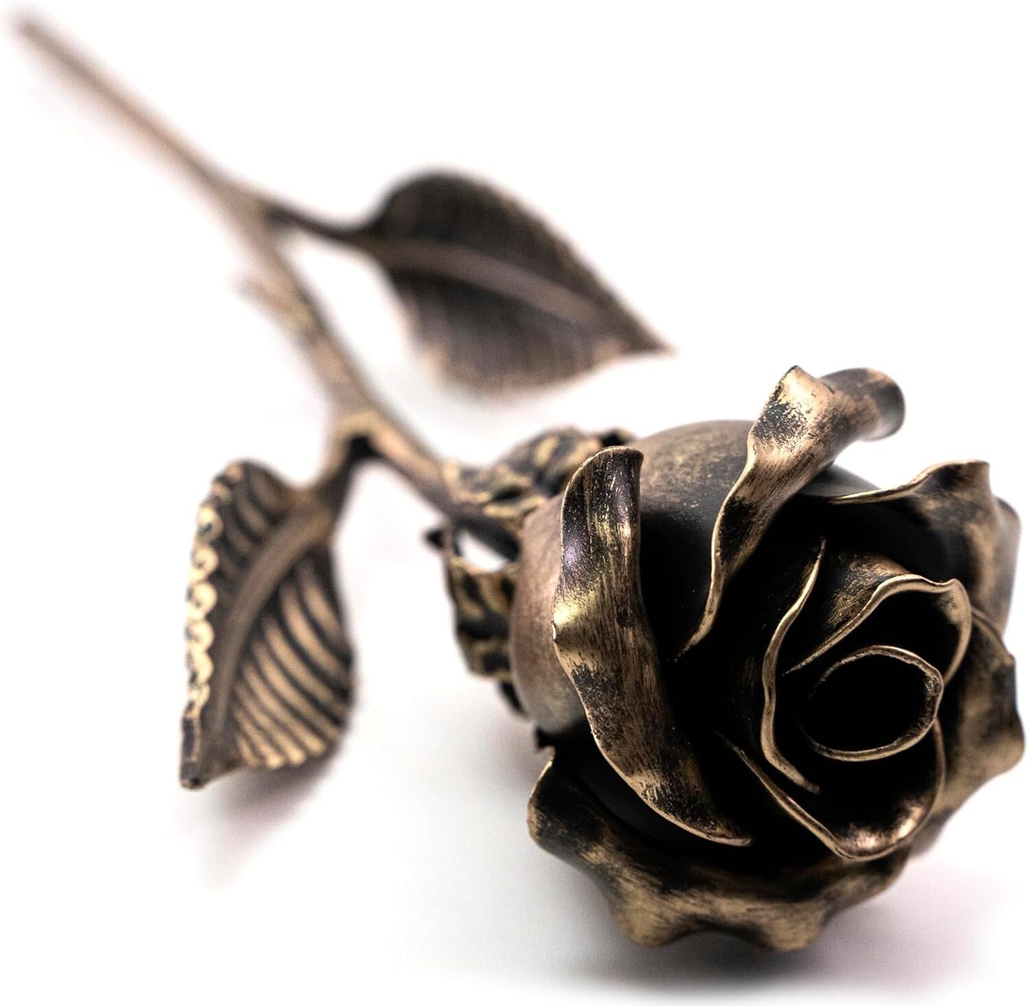 Elegant Handcrafted Bronze Rose - Perfect for Valentine’s Day and Weddings