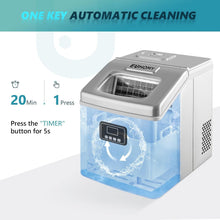 Load image into Gallery viewer, Quiet Operation 40Lbs/Day Ice Maker with Removable Basket – Ideal for Home &amp; Bar