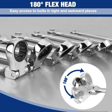 Load image into Gallery viewer, Professional 8-Piece Metric Ratcheting Wrench Set, Lightweight &amp; Mirror Polished