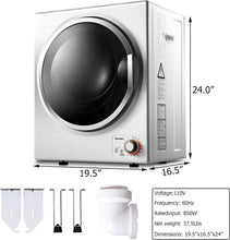 Load image into Gallery viewer, Efficient 110V Electric Clothes Dryer - 10 lbs Capacity, 4 Modes, Compact Design