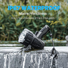 Load image into Gallery viewer, Portable 10000 Lumen LED Spotlight with EVA Case - Ideal for Fishing &amp; Hiking