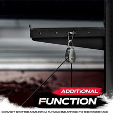 Load image into Gallery viewer, Barbell Holders for Heavy Lifts - 1000 lbs Capacity Spotter Arms for Power Racks