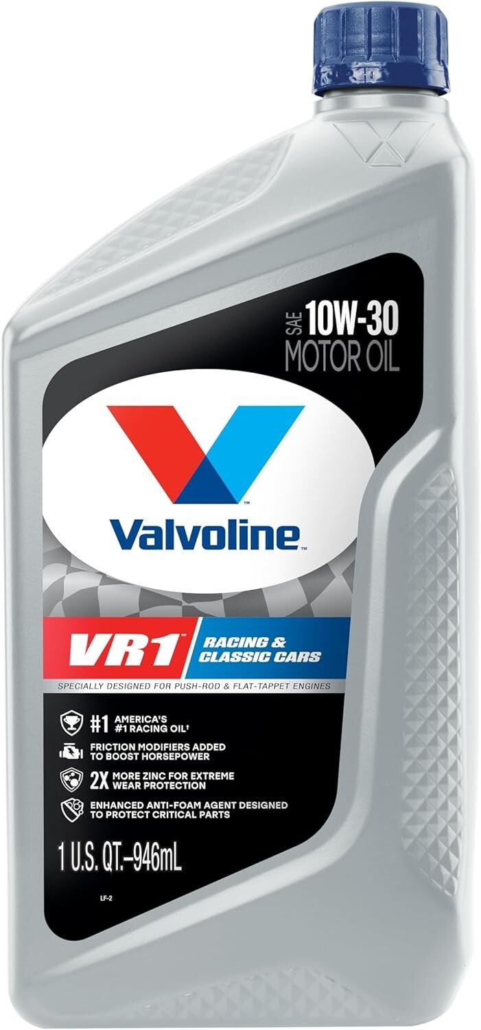 Extreme Wear Protection VR1 10W-30 Racing Oil, 6 QT Case - Race Ready Formula