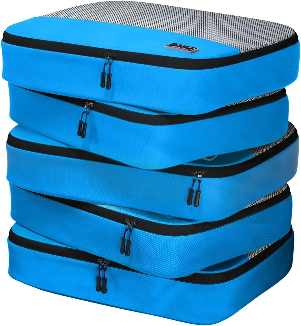 Stylish Blue Packing Cubes - Space-Saving Organizers for Convenient Travel