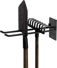 Load image into Gallery viewer, Matte Black Wall Mount Organizer - Durable Tool Hooks for Garage Storage 4-Pack
