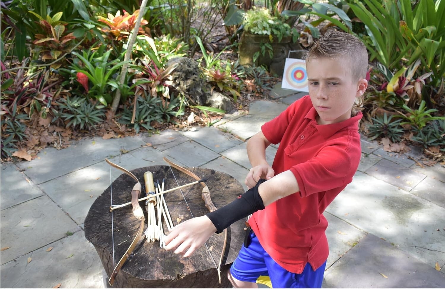 33-Piece Wooden Bow and Arrow Set - Ideal Beginner Archery for Kids & Teens