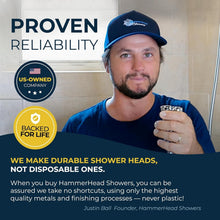 Load image into Gallery viewer, Transitional Metal Handheld Shower with Brass Holder - 2.5 GPM High Performance