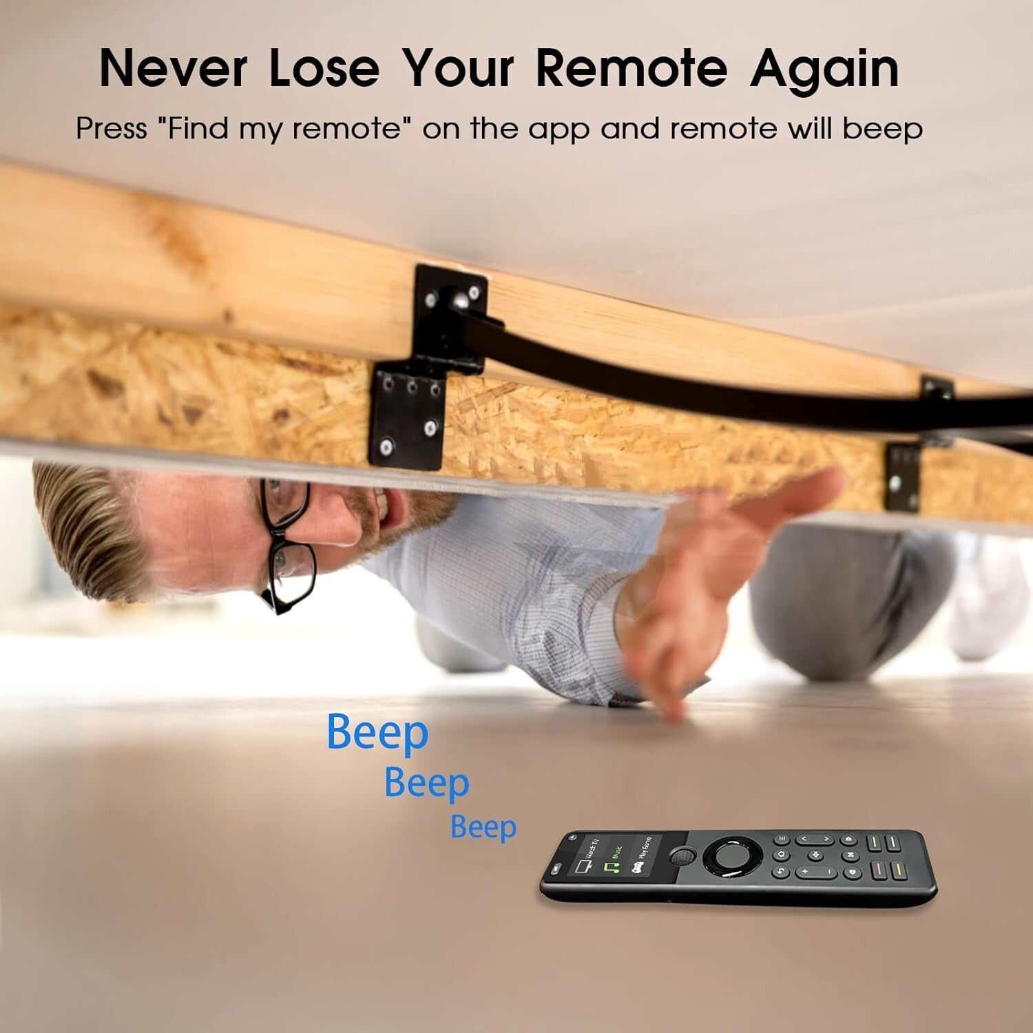 Ergonomic Smart Remote with Backlit Buttons & Hub – Ultimate Home Entertainment