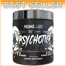 Load image into Gallery viewer, Psychotic Test Pre-Workout Powder - High Stim Energy &amp; Pump Booster, Fruit Punch