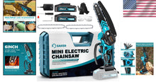 Load image into Gallery viewer, Rechargeable 6-Inch Mini Chainsaw with Dual Batteries - Ideal Father's Day Gift