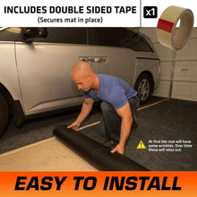Load image into Gallery viewer, Absorbent Garage Floor Mat 22' x 8'10" - Protect Surfaces with Double-Sided Tape