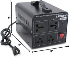 Load image into Gallery viewer, Safe 1500W Step Up &amp; Down Voltage Converter with Circuit Breaker Protection