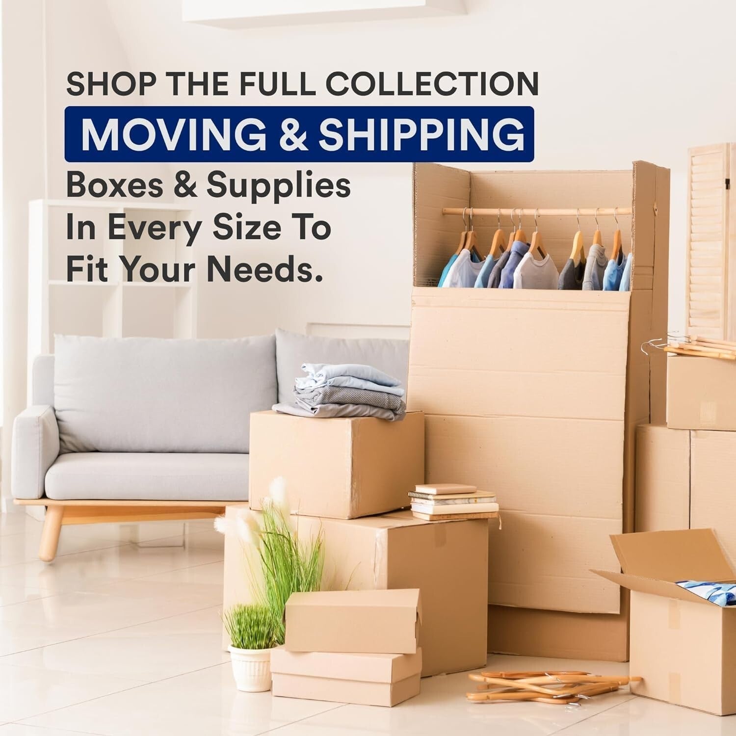 12-Pack Large 20" x 20" x 15" Corrugated Moving Boxes for Efficient Organization