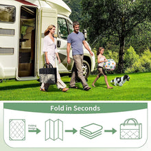 Load image into Gallery viewer, Versatile 6' x 9' Outdoor Rug with Palm Leaf Design - Waterproof for Camping