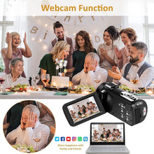 Load image into Gallery viewer, High-Definition Video Camera with Remote &amp; Webcam Function for Easy Streaming