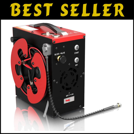 Efficient Oil-Free PCP Air Compressor with Built-in Water Separator, 4500Psi
