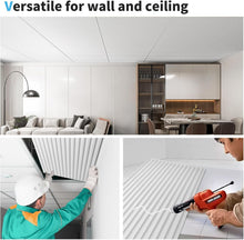Load image into Gallery viewer, Versatile 24x48in 3D Slat PVC Wall Panels - 12 Packs for Stunning Interiors