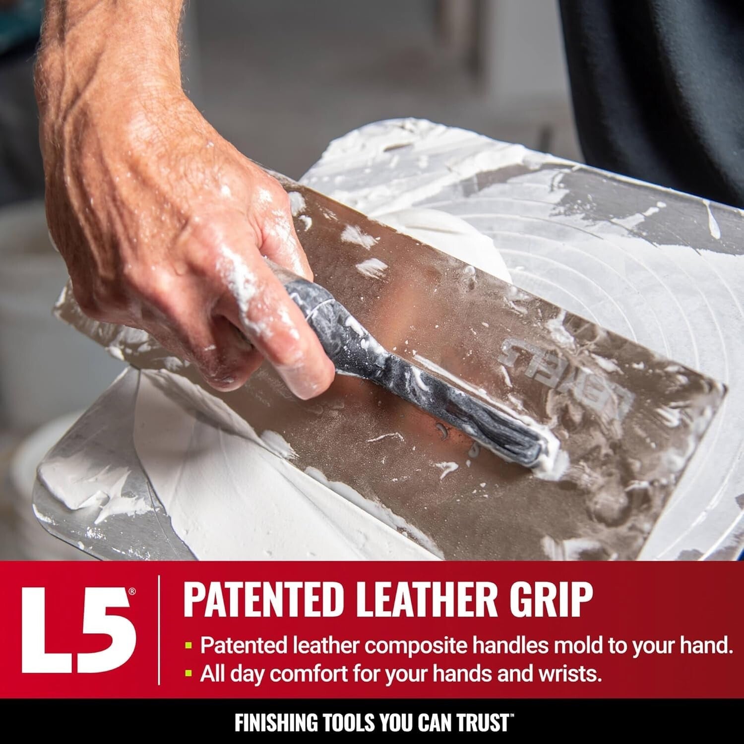 Durable 16" Flat Trowel with Impact-Resistant Handle for Perfect Wall Finishes