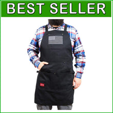 Load image into Gallery viewer, Stylish JayCee Apron for BBQs &amp; Cooking - 5 Pockets and Adjustable Fit