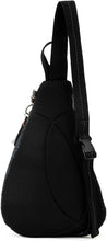 Load image into Gallery viewer, Black Tonal Eco Twill Backpack with Adjustable Strap – Fashion Meets Function