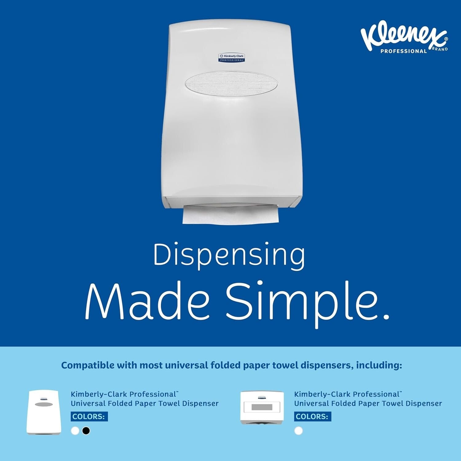 Eco-Friendly Kleenex Multifold Paper Towels - 1-Ply, 150 Sheets/Pack, 16 Packs