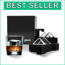 Load image into Gallery viewer, Directional Freezing Ice Cube Mold - Makes 4 Clear, Dilution-Free Whiskey Cubes