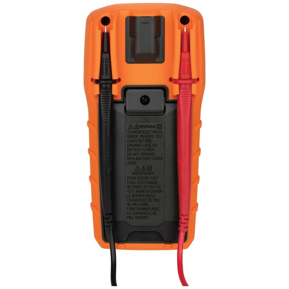 Battery-Powered Digital Multimeter with Flashlight & GFCI Receptacle Tester Kit