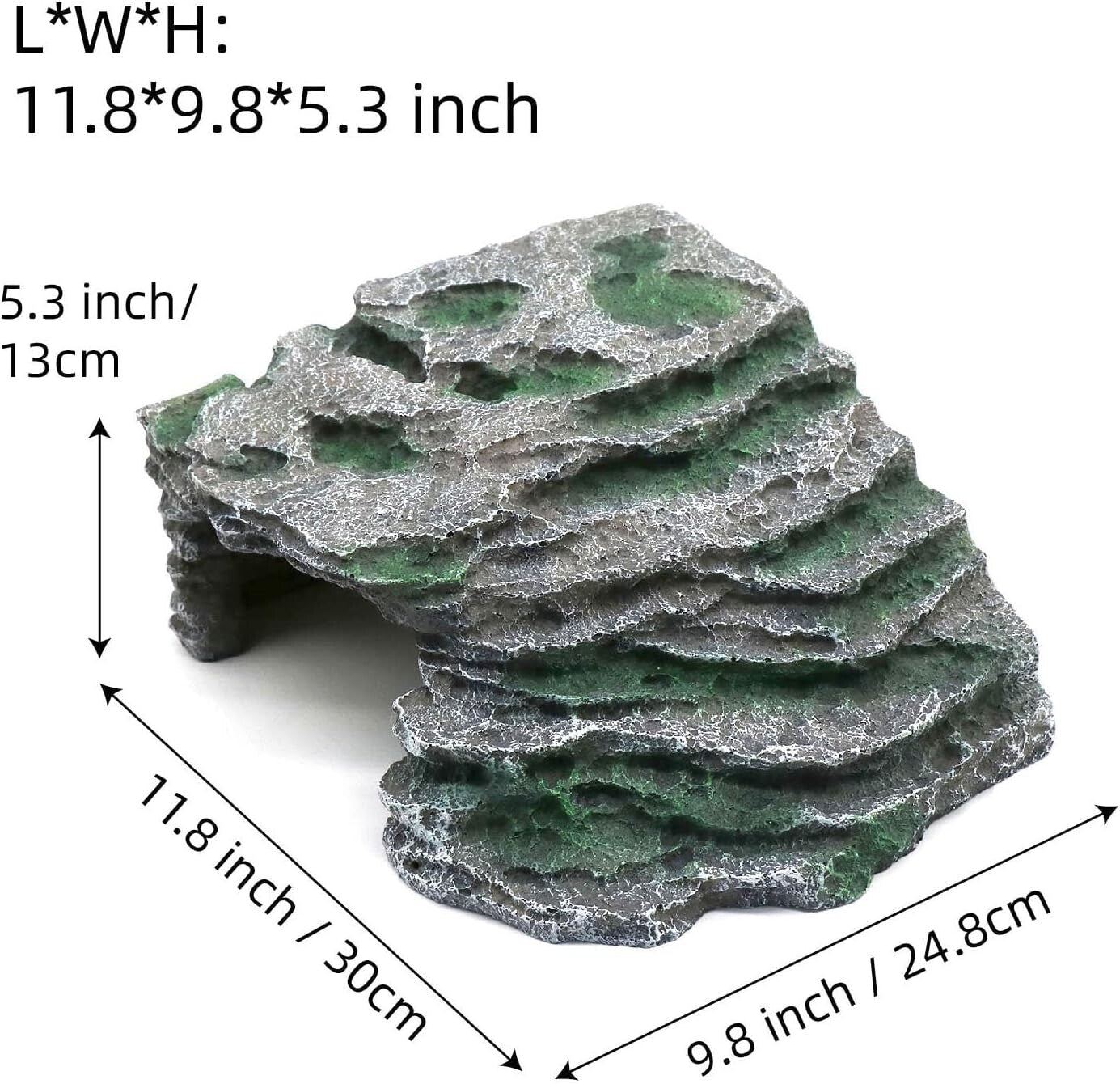 Multi-Purpose Reptile Basking Hideout - Large Rock Formation for Bearded Dragons