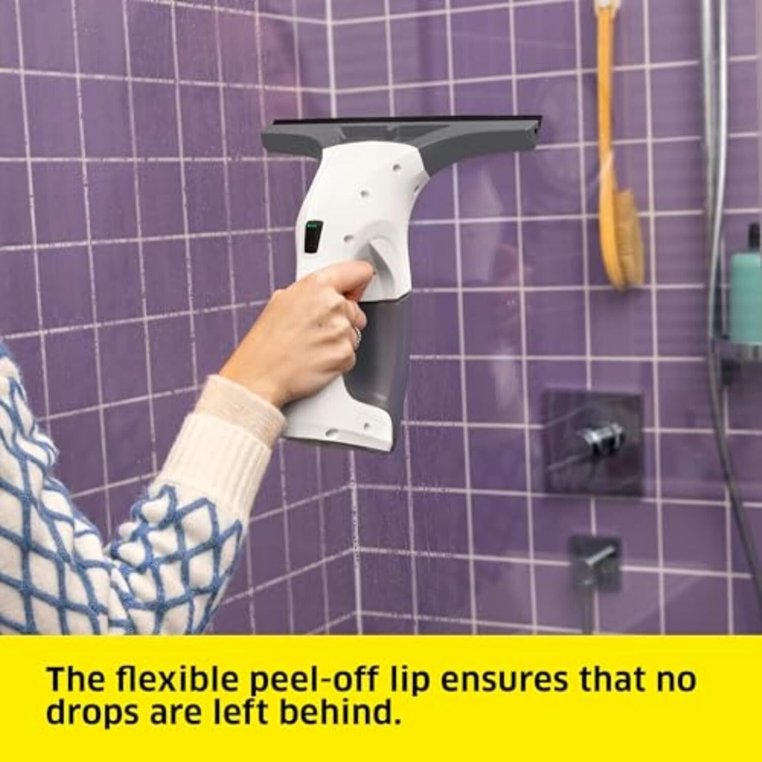 Effortless 10" Window Vacuum Squeegee - Complete Cleaning System Included