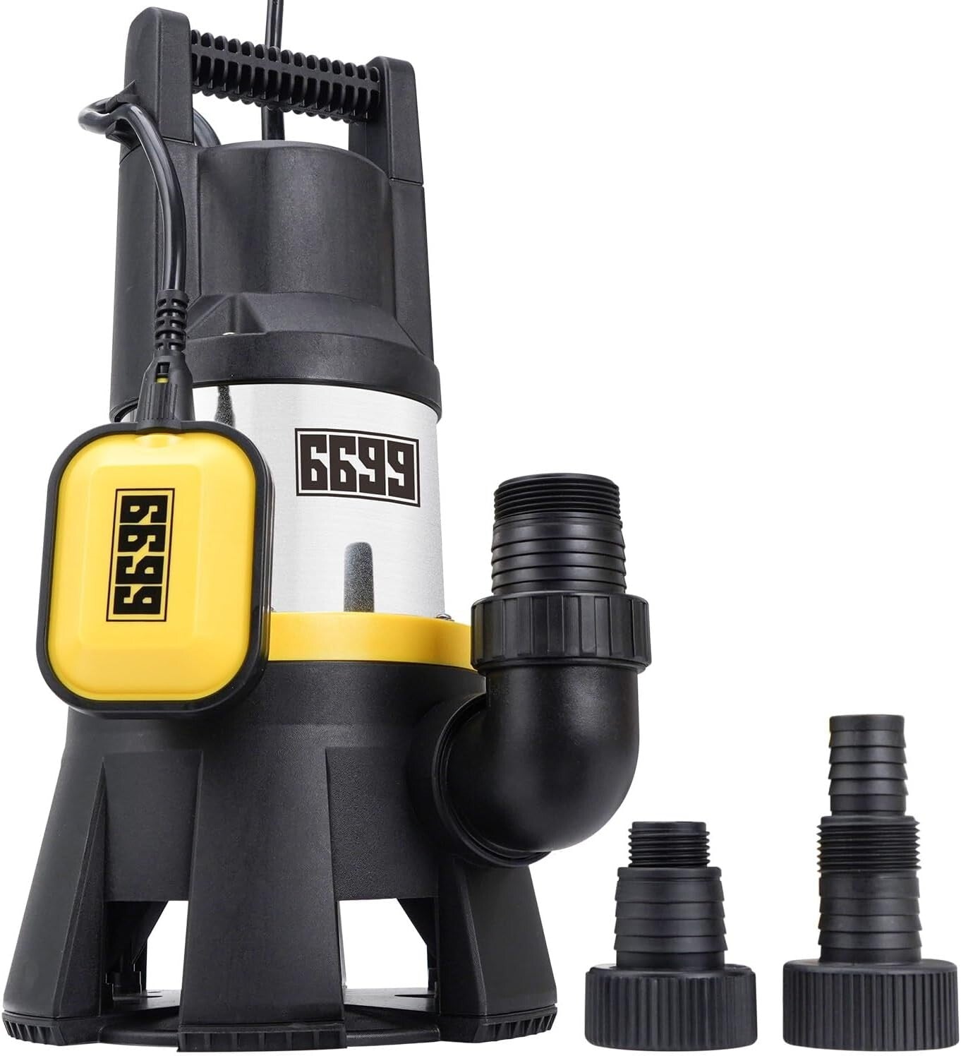 Heavy-Duty 7000GPH Submersible Pump with 16ft Cord - Maximum Lifting 30ft