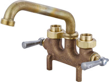 Load image into Gallery viewer, Antique Brass Wall-Mounted Laundry Faucet with Long Reach and ADA Compliance